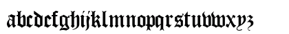 OldEnglish Regular Lowercase Preview