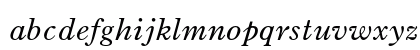 Old Style 7 Std Italic Lowercase Preview