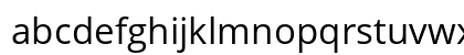 Open Sans Regular Lowercase Preview
