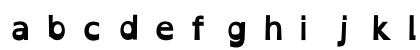 OpenDyslexic NF Bold Lowercase Preview