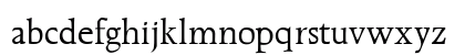 OPTICather Medium Lowercase Preview