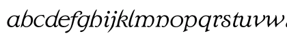 OPTI Edwalian Light Italic Lowercase Preview