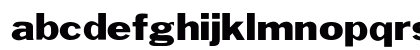 OPTIFranklinGothic-Wide Regular Lowercase Preview