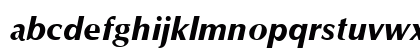 Optim ExtraBold Italic Lowercase Preview