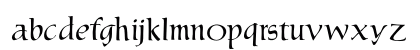 OPTIMarkusRoman Regular Lowercase Preview