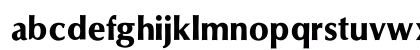 OPTIOptionSemiBold Regular Lowercase Preview