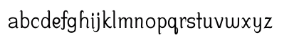 OPTISchow-Light Regular Lowercase Preview