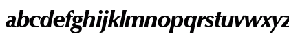 OpusTwoExtrabold RegularItalic Lowercase Preview