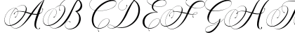 AURA LUXESS Calligraphy Regular Lowercase Preview