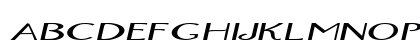Orlando_BoldItalic Normal Lowercase Preview