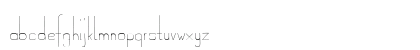 Ostrich Condensed Light Lowercase Preview