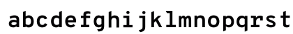 OverpassMono NF Bold Lowercase Preview
