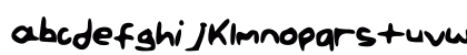 PaintLetters Medium Lowercase Preview