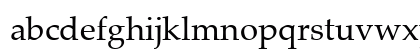 Palatino Regular Lowercase Preview