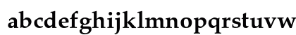 Palatino Bold Lowercase Preview