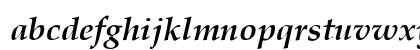 Palatino-BoldItalic Regular Lowercase Preview