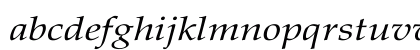 Palatino-Italic Wd Regular Lowercase Preview