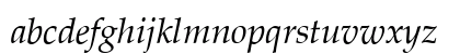 Palazzo Italic Lowercase Preview