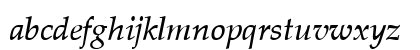 Palm Springs Italic YU Regular Lowercase Preview