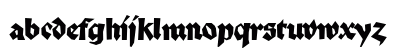 Palmona Regular Lowercase Preview