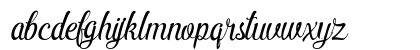 Pamega Script Regular Lowercase Preview