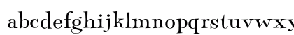 PanamaOpti Regular Lowercase Preview