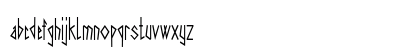 Pantria Condensed Regular Lowercase Preview