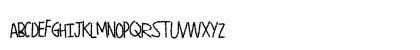 PaperShreads Regular Lowercase Preview