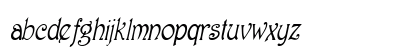 ParisianCondensed Italic Lowercase Preview