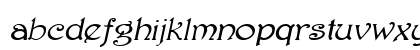 ParisianExtended Italic Lowercase Preview