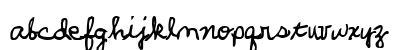 Parker's Hand Bold Lowercase Preview