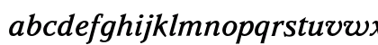 Parkinson MediumItalic Lowercase Preview