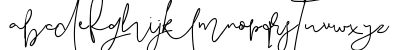 Pattersonville Script Regular Lowercase Preview