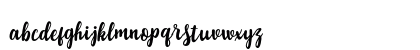 peque script Regular Lowercase Preview