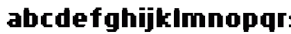 PF Tempesta Seven Compressed Bold Lowercase Preview