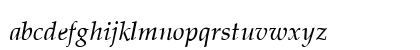 Pheasant Thin Italic Lowercase Preview