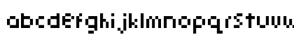 pixelmix micro Regular Lowercase Preview