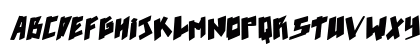 pixelpunk Bold Italic Lowercase Preview