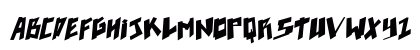 pixelpunk Italic Lowercase Preview