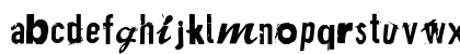 Plakken Regular Lowercase Preview