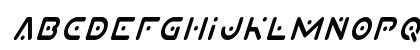 Planet X Condensed Italic Condensed Italic Preview