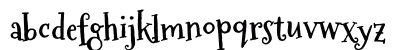 Mountains of Christmas Bold Lowercase Preview