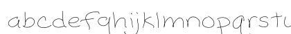 Popcorn Mountain Std Thin Thin Lowercase Preview