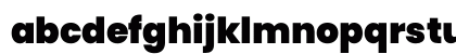 Poppins Black Regular Lowercase Preview
