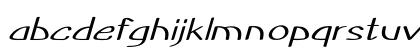 Poric Extra-expanded Italic Lowercase Preview