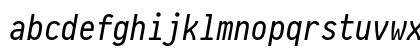 Pragmata Pro Mono Italic Lowercase Preview