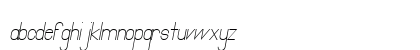 Primadona Italic Regular Lowercase Preview