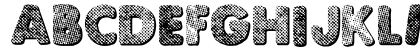 Punk Dots Regular Lowercase Preview