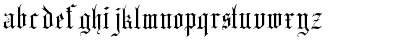 English Gothic, 17th c. Regular Font