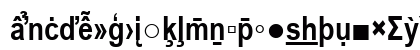 Arial Narrow Special G2 Bold Lowercase Preview